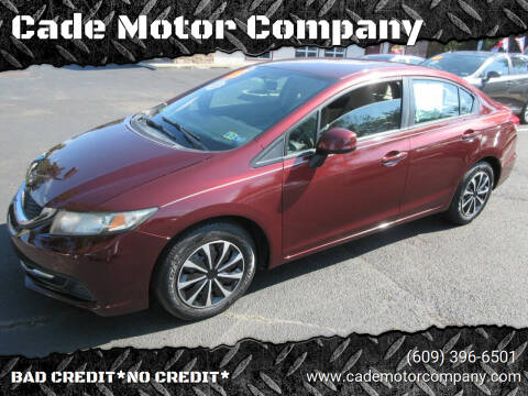 2013 Honda Civic for sale at Cade Motor Company in Lawrenceville NJ