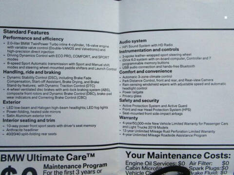 2019 BMW X3 sDrive30i