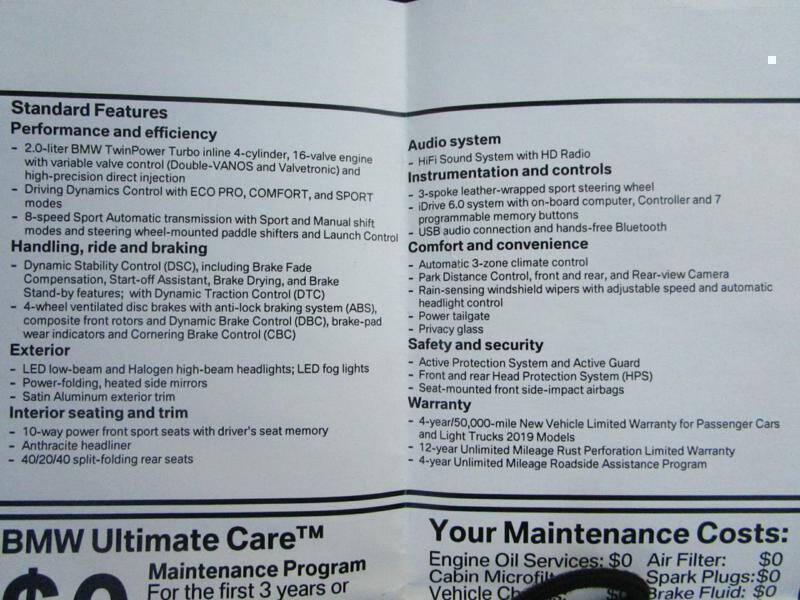 2019 BMW X3 sDrive30i