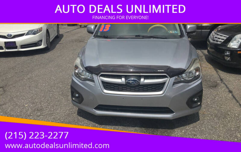 2013 Subaru Impreza for sale at AUTO DEALS UNLIMITED in Philadelphia PA