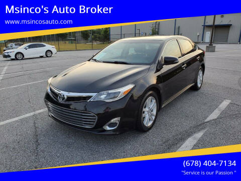 2014 Toyota Avalon for sale at Msinco's Auto Broker in Snellville GA