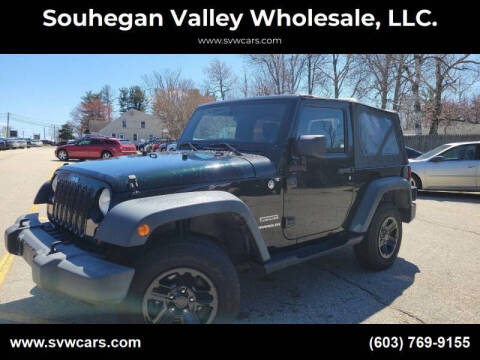 2012 Jeep Wrangler for sale at Souhegan Valley Wholesale, LLC. in Derry NH