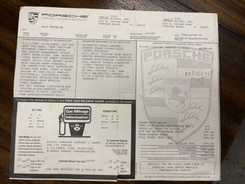 1991 Porsche 911 Carrera 2