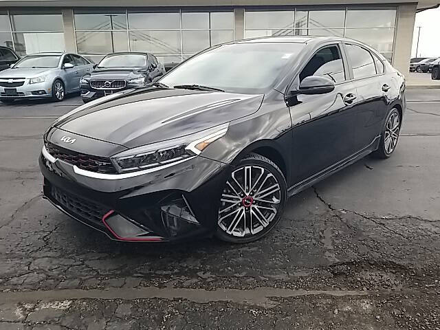 Used 2022 Kia FORTE GT with VIN 3KPF44AC7NE447633 for sale in Bellefontaine, OH