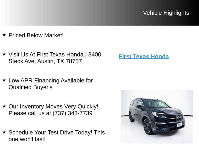 2021 Honda Pilot SE