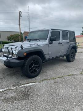 2016 Jeep Wrangler Unlimited for sale at BARROW MOTORS in Caddo Mills TX