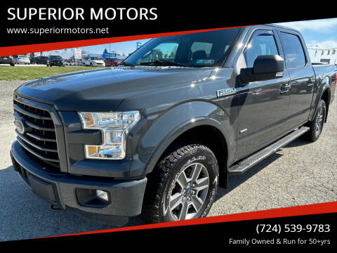 2016 Ford F-150 for sale at SUPERIOR MOTORS in Latrobe PA