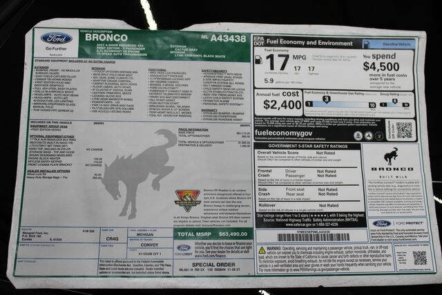 2021 Ford Bronco First Edition Advanced