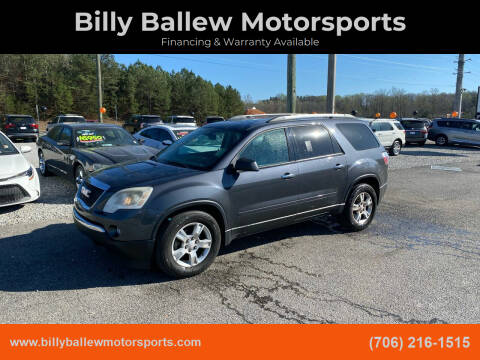 2012 GMC Acadia for sale at Billy Ballew Motorsports in Dawsonville GA