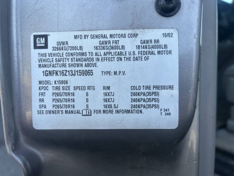 2003 Chevrolet Suburban 1500