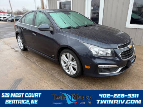 2015 Chevrolet Cruze for sale at TWIN RIVERS CHRYSLER JEEP DODGE RAM in Beatrice NE