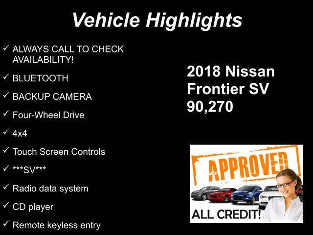 2018 Nissan Frontier SV