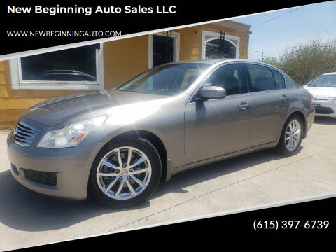 2008 Infiniti G35 for sale at New Beginning Auto Sales LLC in Lebanon TN