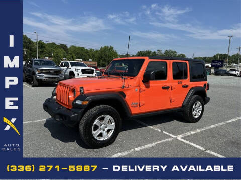 2018 Jeep Wrangler Unlimited for sale at Impex Auto Sales in Greensboro NC