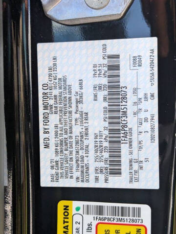 2021 Ford Mustang