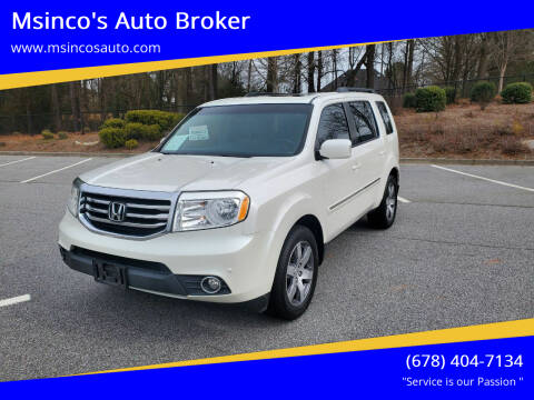 2013 Honda Pilot for sale at Msinco's Auto Broker in Snellville GA