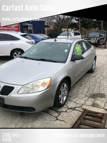 2008 Pontiac G6 for sale at Carfast Auto Sales in Dolton IL