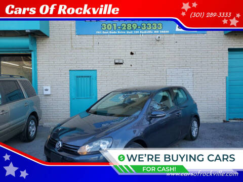 2012 Volkswagen Golf for sale at Cars Of Rockville in Rockville MD