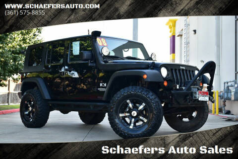 2008 Jeep Wrangler Unlimited for sale at Schaefers Auto Sales in Victoria TX