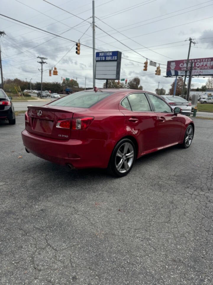 2012 Lexus IS 250 for sale at Nation Auto Sales in Greensboro, NC