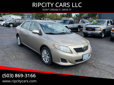 2009 Toyota Corolla for sale at RIPCITY CARS LLC in Portland OR