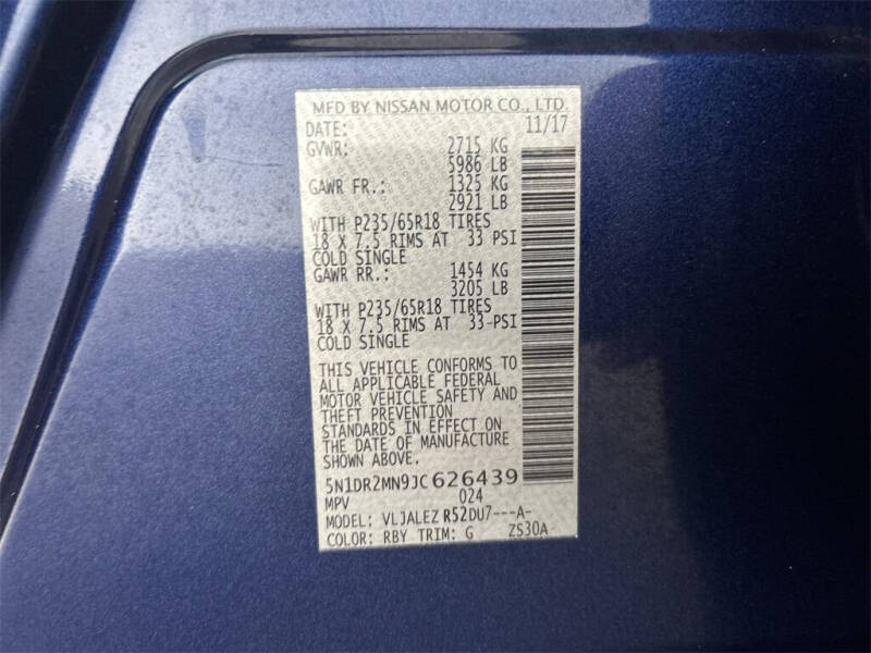 2018 Nissan Pathfinder SV