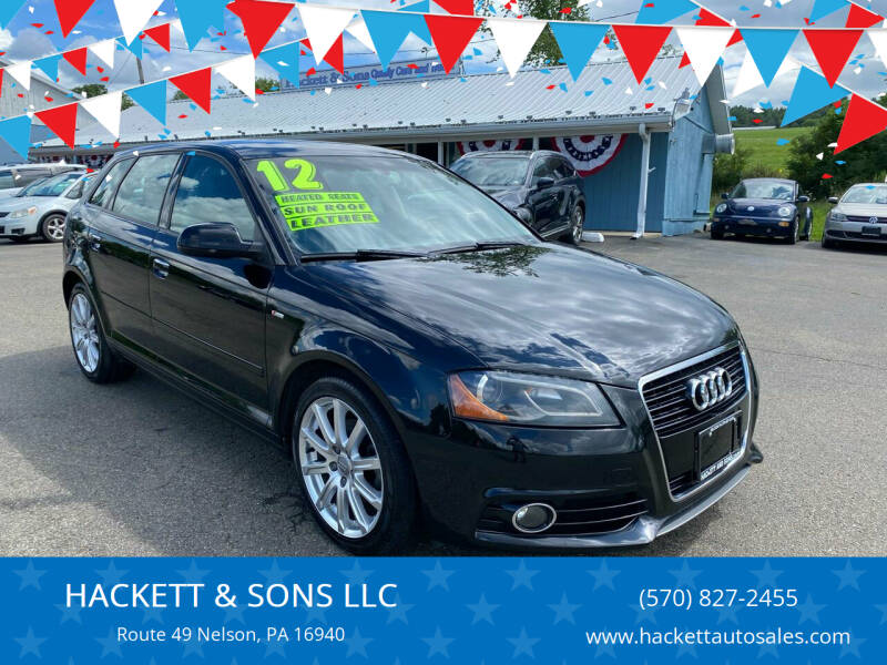 2012 Audi A3 for sale at HACKETT & SONS LLC in Nelson PA