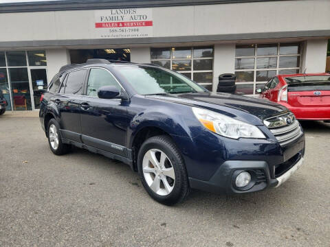 2013 Subaru Outback for sale at Landes Family Auto Sales in Attleboro MA