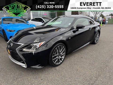 2016 Lexus RC 200t for sale at West Coast AutoWorks in Everett WA
