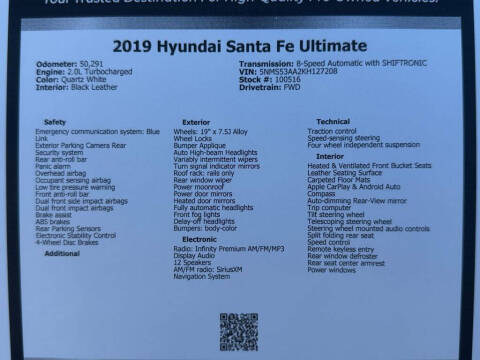 2019 Hyundai Santa Fe Ultimate 2.0T
