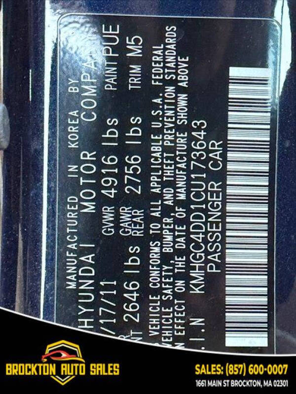 2012 Hyundai Genesis 3.8L V6