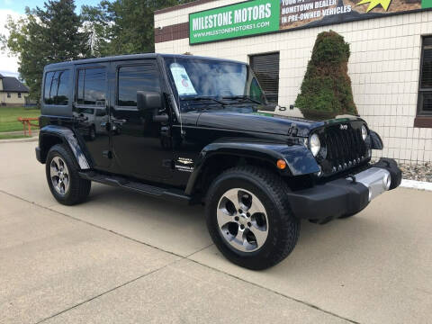 2015 Jeep Wrangler Unlimited for sale at MILESTONE MOTORS in Chesterfield MI