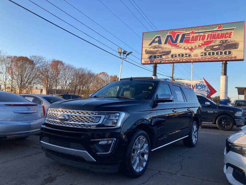 2019 Ford Expedition MAX for sale at ANF AUTO FINANCE in Houston TX