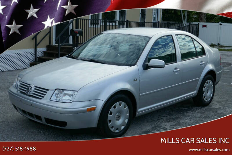 1999 Volkswagen Jetta for sale at MILLS CAR SALES INC in Clearwater FL