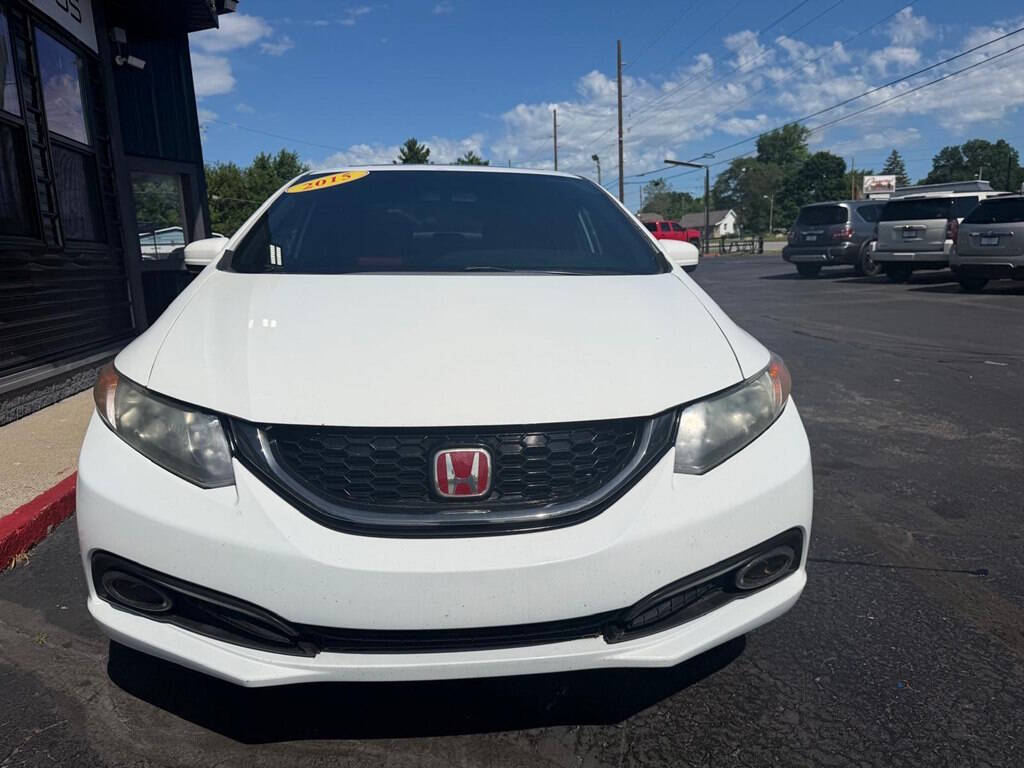 White 2015 Honda Civic Si Si 4dr Sedan 2
