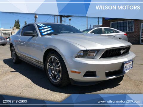 2011 Ford Mustang for sale at WILSON MOTORS in Stockton CA
