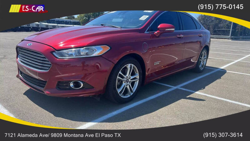 2016 Ford Fusion Energi for sale at Escar Auto in El Paso TX