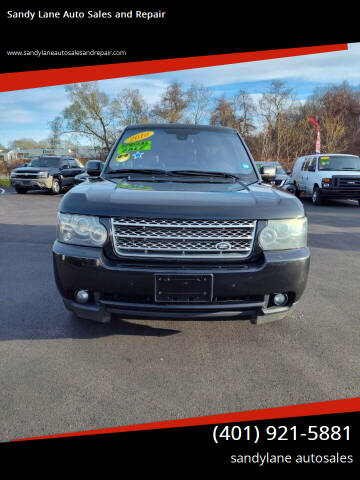 2010 Land Rover Range Rover for sale at Sandy Lane Auto Sales and Repair in Warwick RI