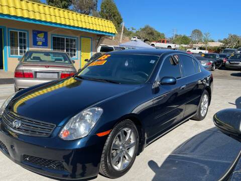 2005 Infiniti G35 for sale at 1 NATION AUTO GROUP in Vista CA