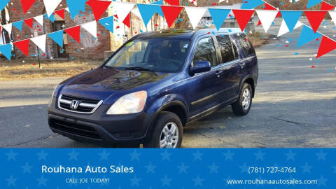 2004 Honda CR-V for sale at Rouhana Auto Sales in Norwood MA