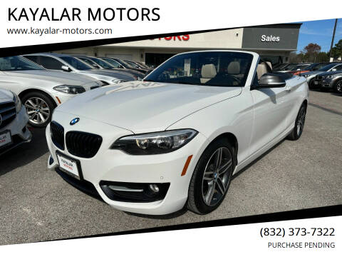 2017 BMW 2 Series for sale at KAYALAR MOTORS in Houston TX