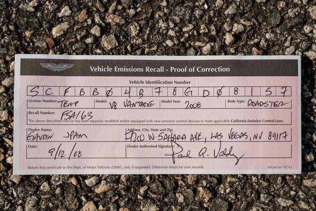 2008 Aston Martin V8 Vantage Roadster