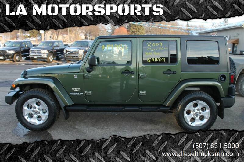 2009 Jeep Wrangler Unlimited for sale at L.A. MOTORSPORTS in Windom MN