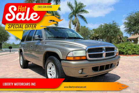 2003 Dodge Durango for sale at LIBERTY MOTORCARS INC in Royal Palm Beach FL