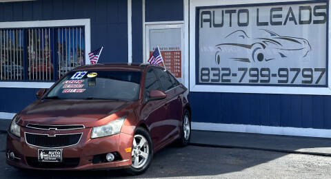 2012 Chevrolet Cruze for sale at AUTO LEADS in Pasadena TX