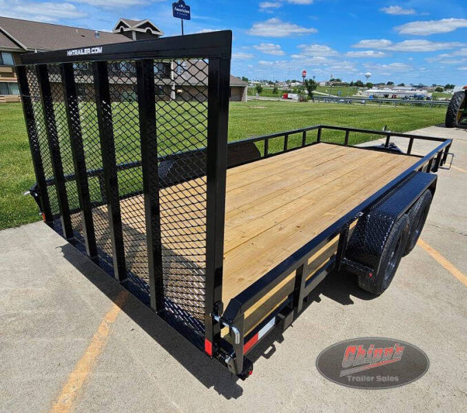 2026 H&H Trailers 82x16 Rail Side