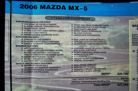 2006 Mazda MX-5 Miata Grand Touring