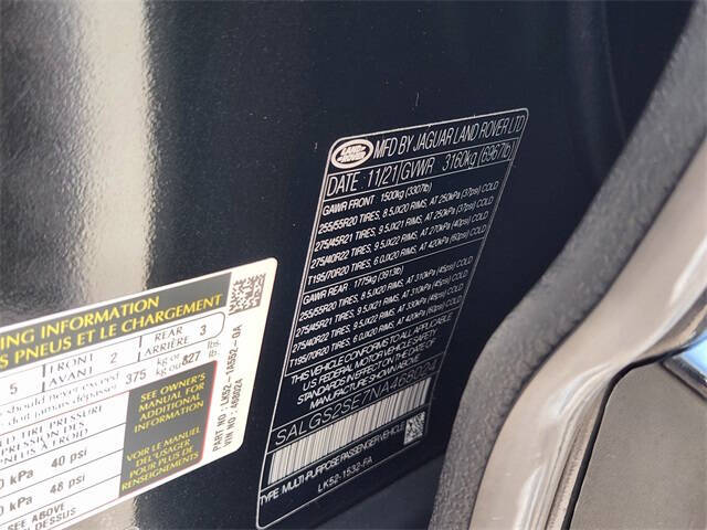 2022 Land Rover Range Rover P525 HSE Westminster Edition