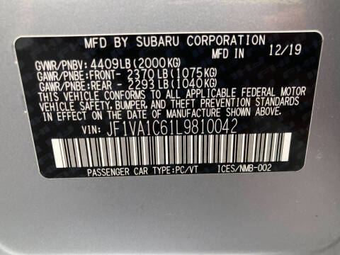 2020 Subaru WRX Premium