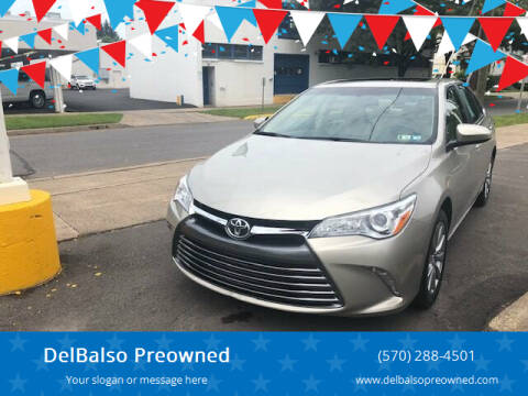 2017 Toyota Camry for sale at DelBalso Preowned in Kingston PA